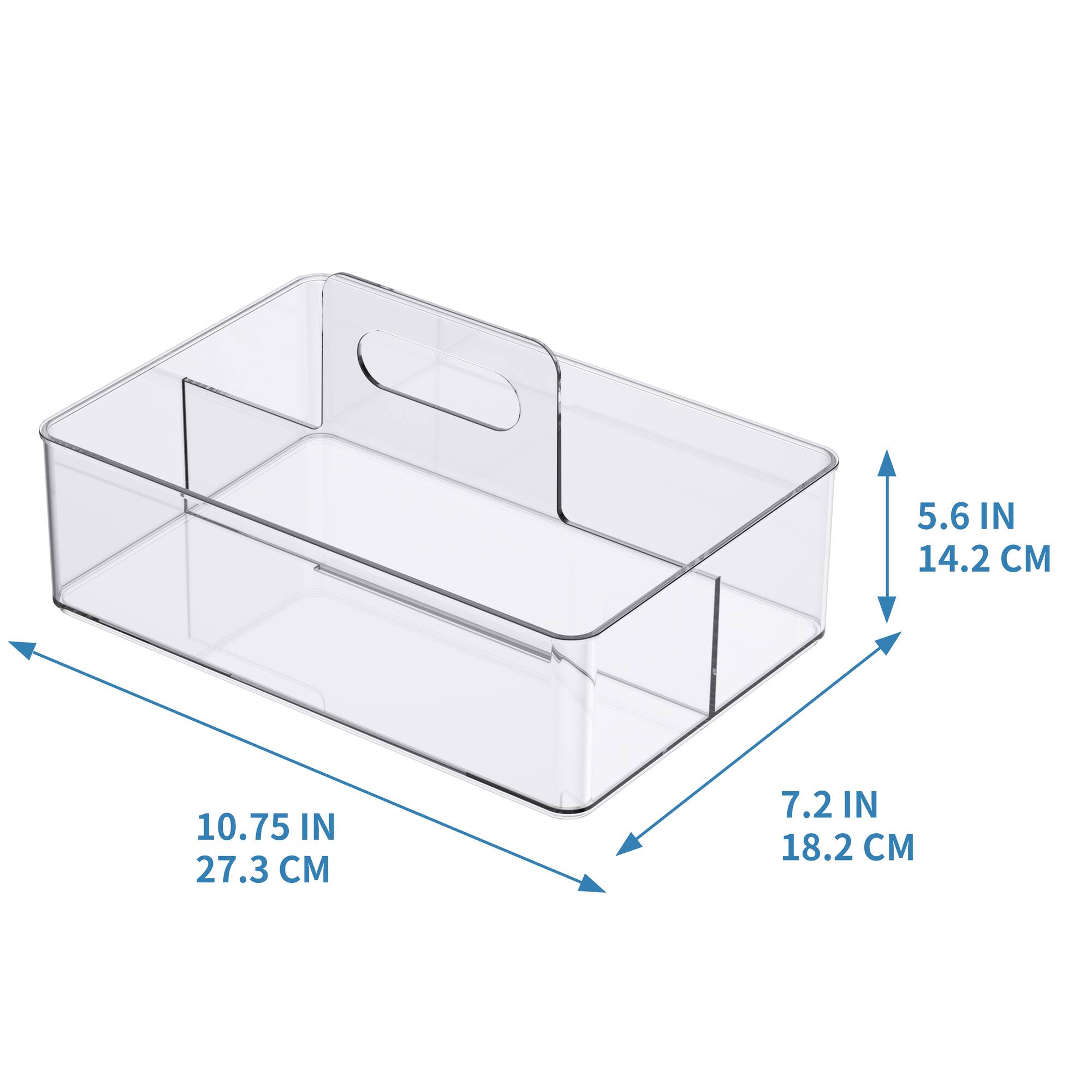 Clear Storage Caddy with Handle by Simply Tidy™